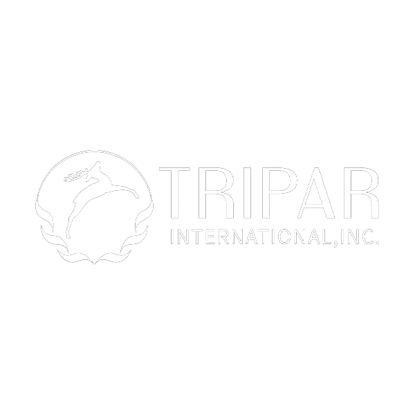 Tripar International Logo - White