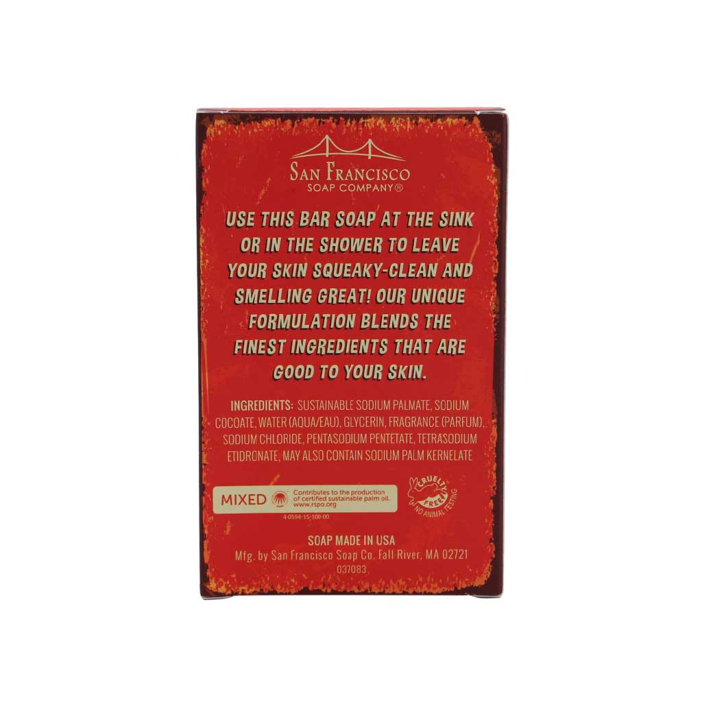 Cedar Bourbon Scented Bar Soap | San Francisco Soap Company | Coastal Gifts Inc