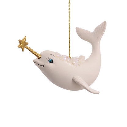 Norwhale With Star Christmas Ornament - December Diamonds