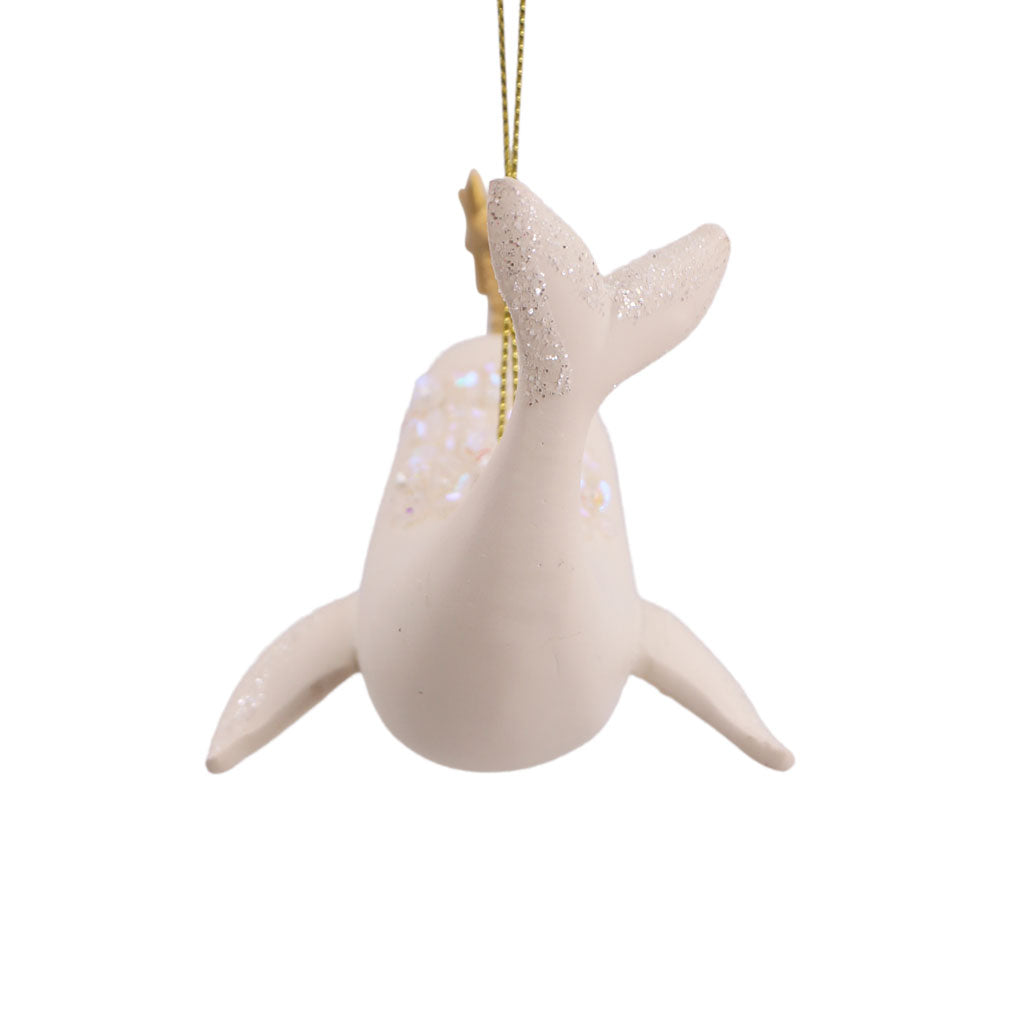 Norwhale With Star Christmas Ornament | December Diamonds | Coastal Gifts Inc