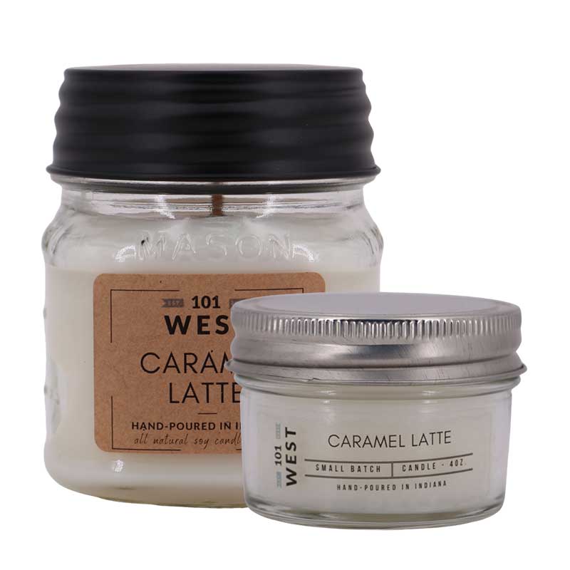 Caramel Latte Jar Candle from 101 West