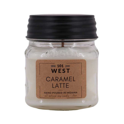 Caramel Latte Jar Candle | 101 West | Coastal Gifts Inc