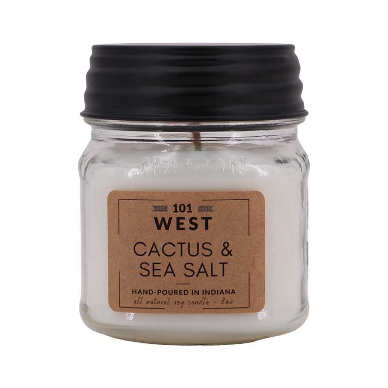 Cactus and Sea Salt Jar Candle | 101 West | Coastal Gifts Inc