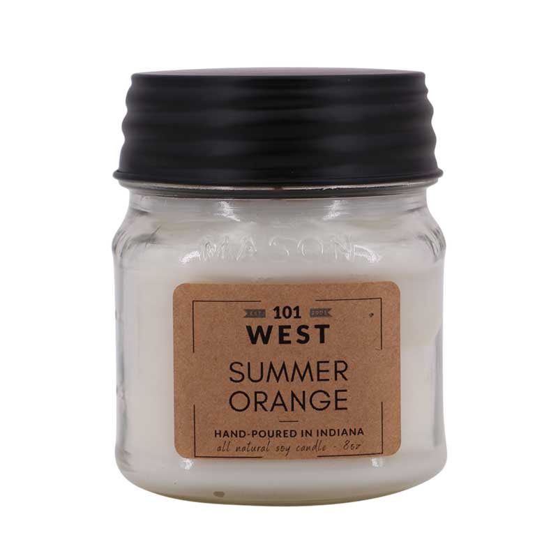 Summer Orange Jar Candle from 101 West