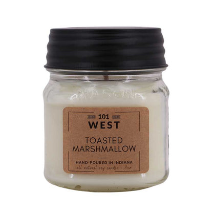 Toasted Marshmallow Jar Candle | 101 West | Coastal Gifts Inc