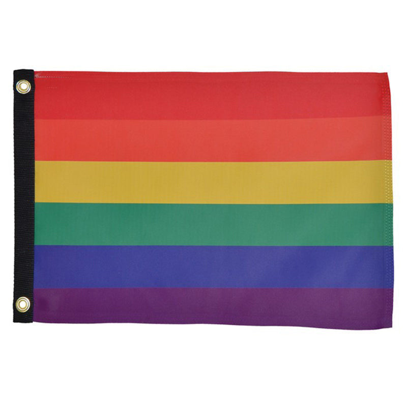 Printed Rainbow Flag 12 Inch by 18 Inch from In The Breeze