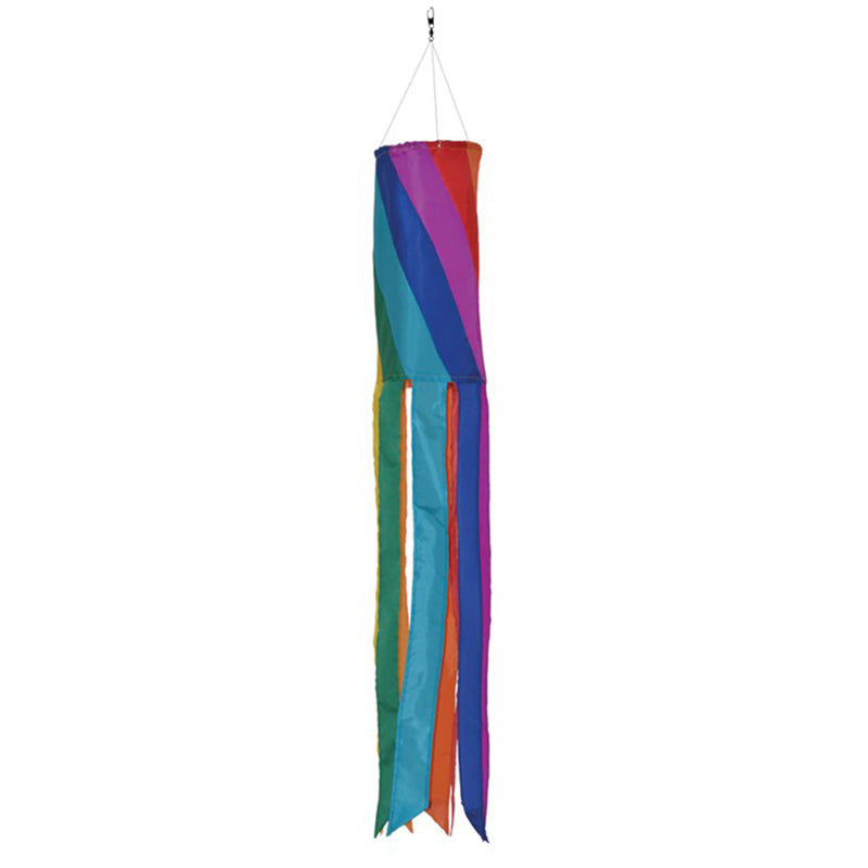 Rainbow Diagonal 40 Inch Windsock | In The Breeze | Coastal Gifts Inc