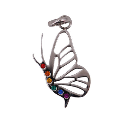 Butterfly Rainbow Pendant | AAB STYLE | Coastal Gifts Inc