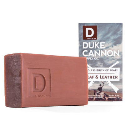 Big Ass Brick of Leaf & Leather Soap | Duke Cannon | Coastal Gifts Inc