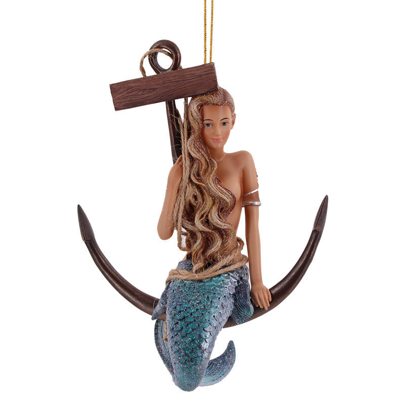 Great Catch Mermaid Christmas Ornament - Coastal Gifts Inc