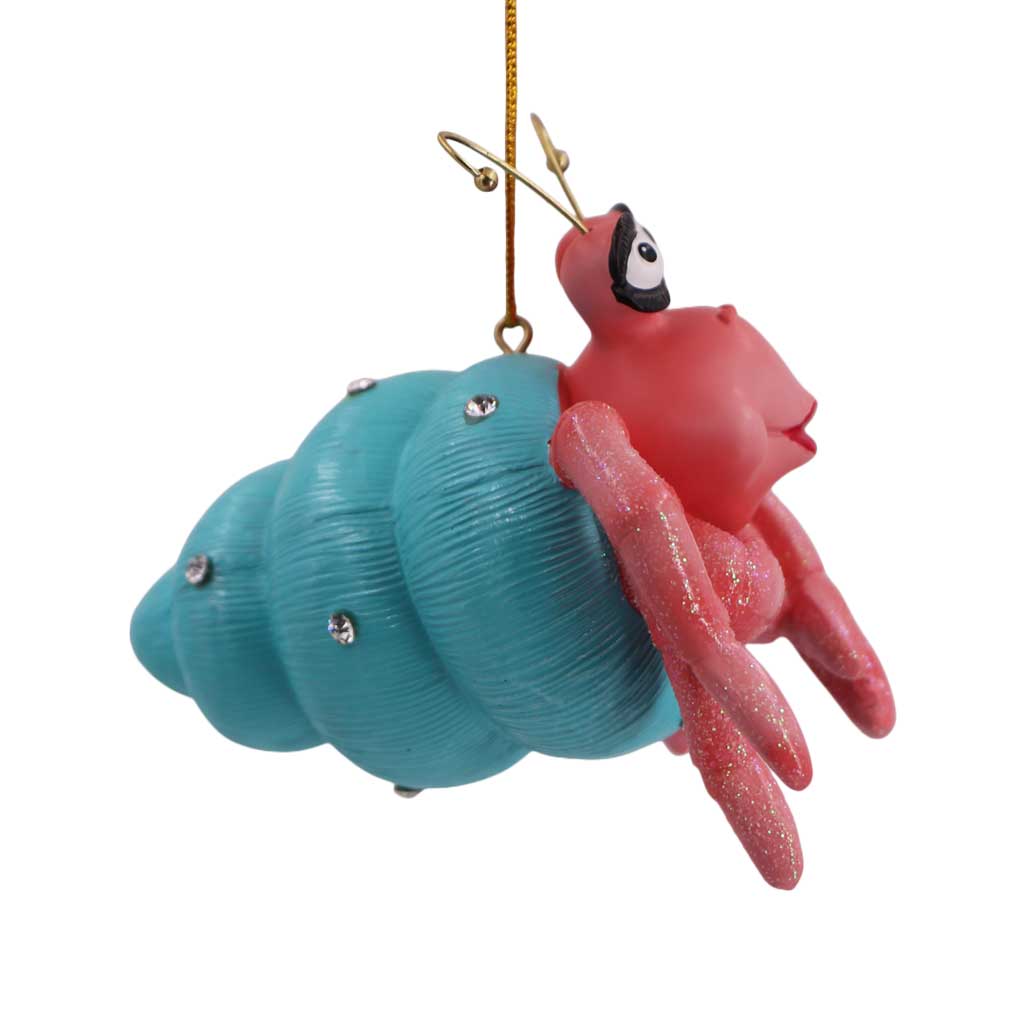 Ricky the Hermit Crab Christmas Ornament from December Diamonds