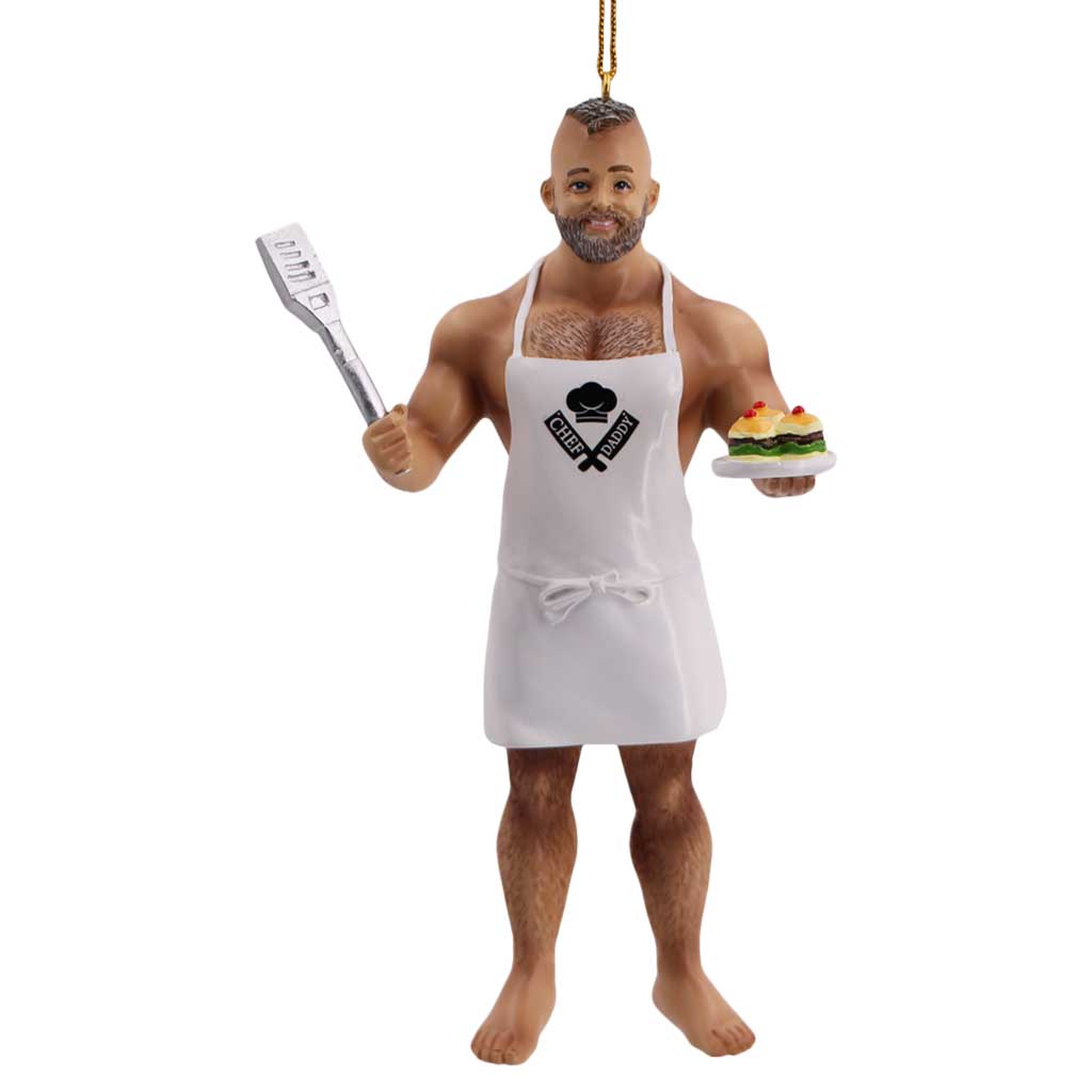 Chef Daddy Bear Christmas Ornament from December Diamonds