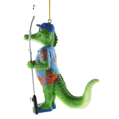 Alfred the Alligator Christmas Ornament - Coastal Gifts Inc