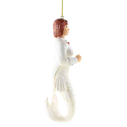 Tuxedo Bride Mermaid Christmas Ornament - Coastal Gifts Inc