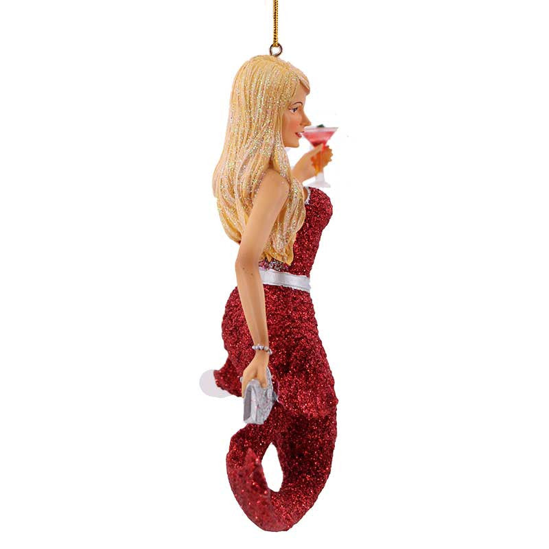 Miss Mertini Mermaid Christmas Ornament -December Diamonds