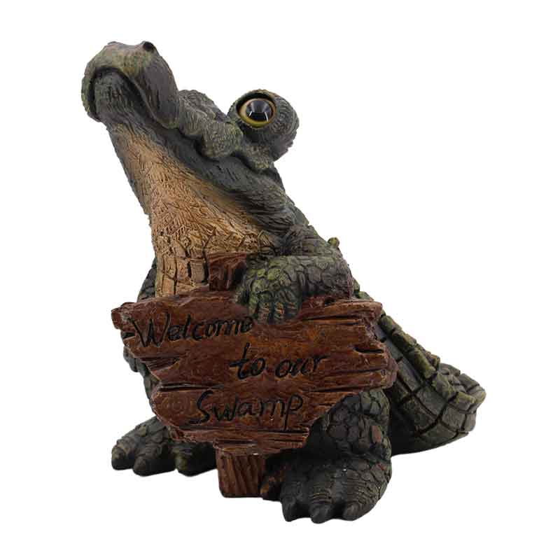 Large Standing Gator Welcome Sign from GSI Home Styles