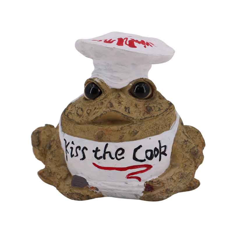Kiss The Cook Toad Figurine | GSI Home Styles | Coastal Gifts Inc