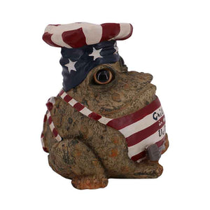 Grillin' In The USA Toad Figurine from GSI Home Styles