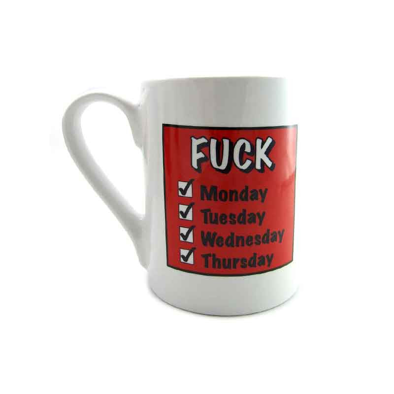 Fuck Days List Coffee Mug from PHS International