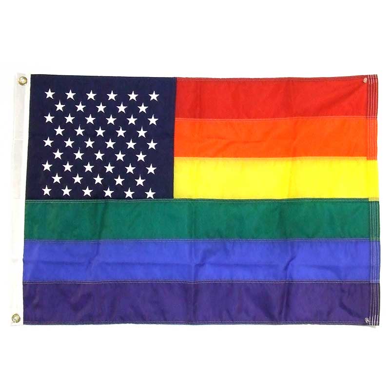 Nylon Old Glory Rainbow Flag 3' x 5' from PHS International