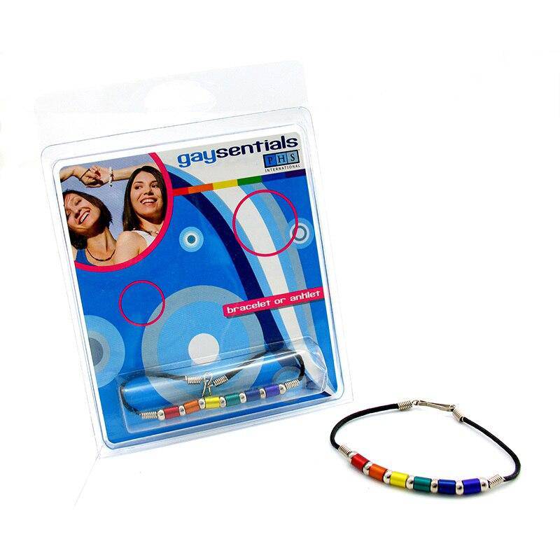 Aluminum Rainbow Tubes Bracelet from Gaysentials
