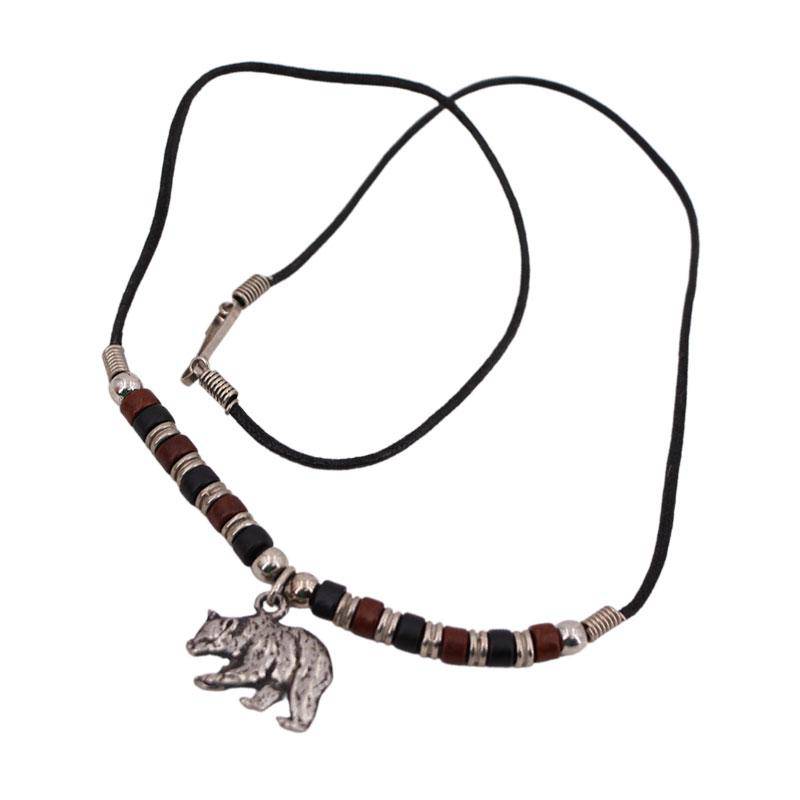 Brown Bear Charm Necklace from PHS International