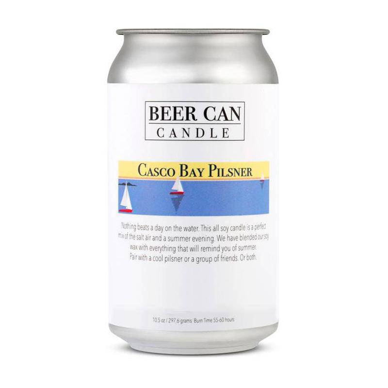 Casco Bay Pilsner Beer Can Candle | Coastal Gifts Inc