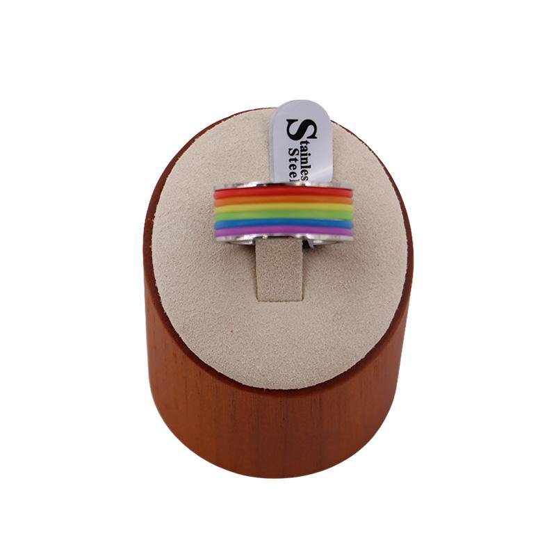 Colored Rainbow Bands Ring | Coastal Gifts Inc