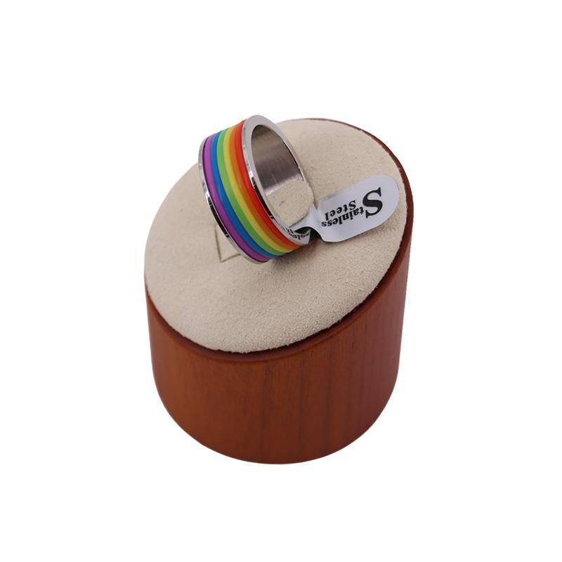 Colored Rainbow Bands Ring | Coastal Gifts Inc