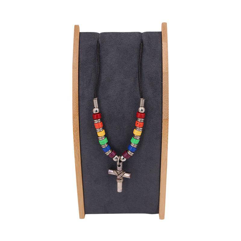 Cross Ceramic Beads Necklace | Coastal Gifts Inc