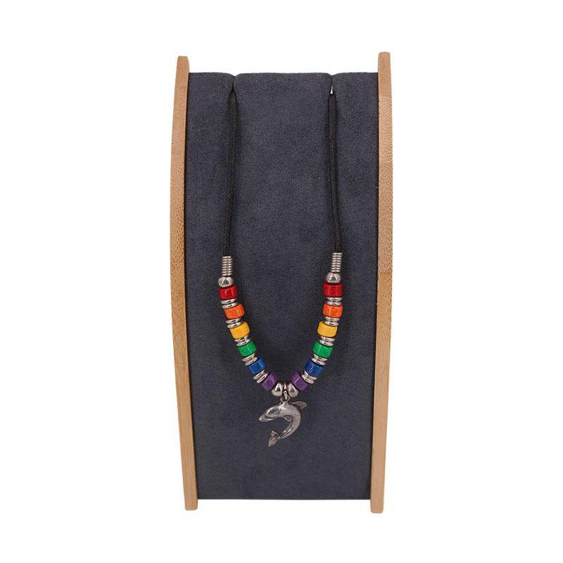 Dolphin Ceramic Beads Necklace | Coastal Gifts Inc
