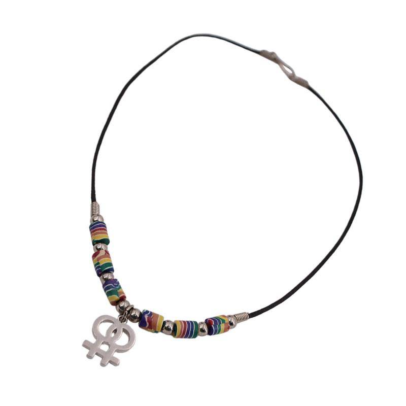 Fimo Beads Double Female Necklace from PHS International