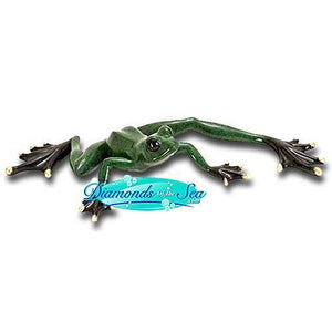 Kicking Frog Figurine from Globe Imports