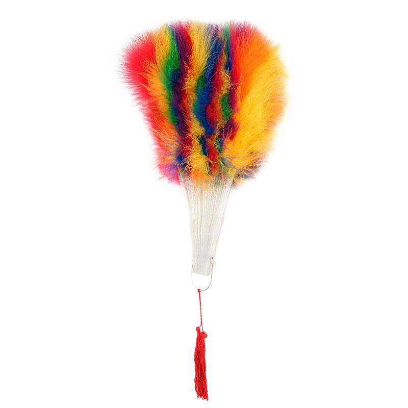 Marabou Feather Rainbow Mix Fan from Zucker Feather