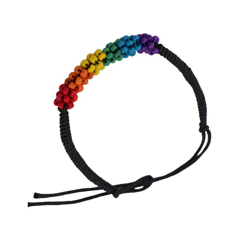 Rainbow Color Seed Beads Bracelet from Monster Trendz