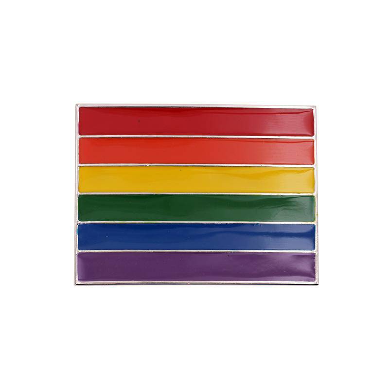 Rainbow Flag Belt Buckle from Monster Steel