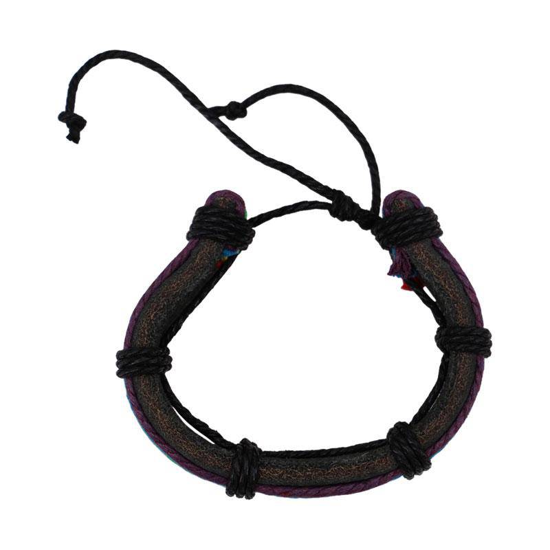 Rainbow Leather Bracelet | Monster Trendz