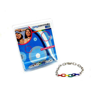 Rainbow Silver Links Bracelet from Gaysentials