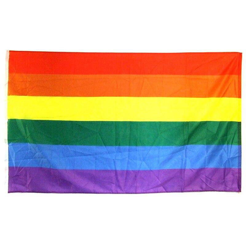 Silk Screen Rainbow Pride Flag from PHS International