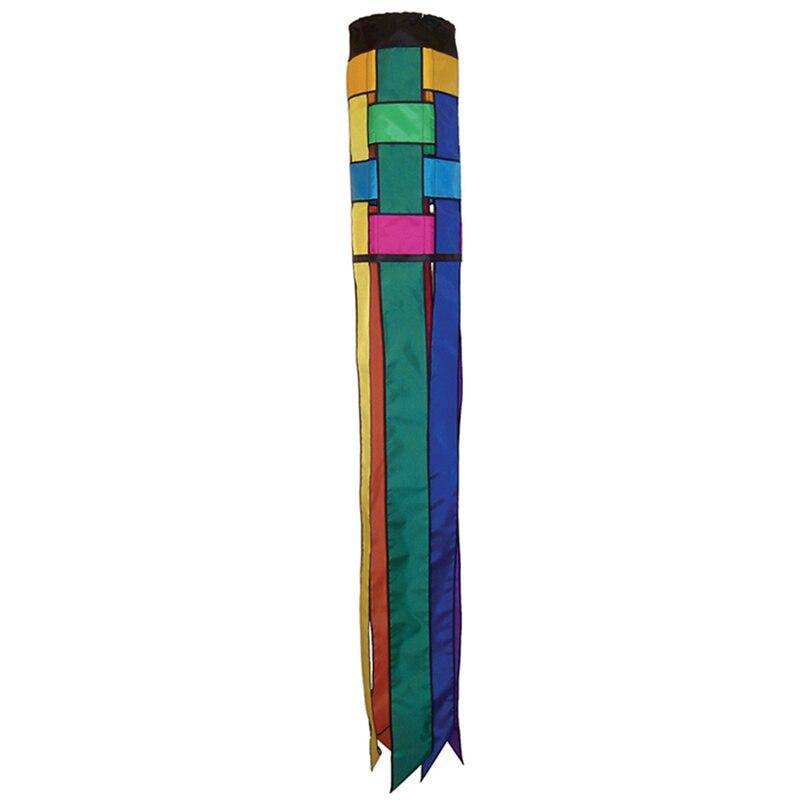 Weave Rainbow Windsock 60 Inch | In The Breeze | Coastal Gifts Inc
